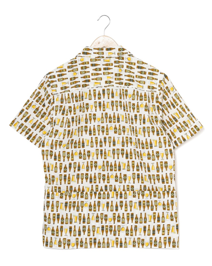 rin projectコットン サイクル 開襟シャツ【BEER/2279】04l