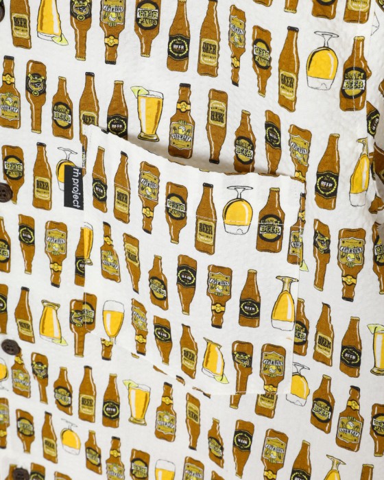 rin projectコットン サイクル 開襟シャツ【BEER/2279】08l