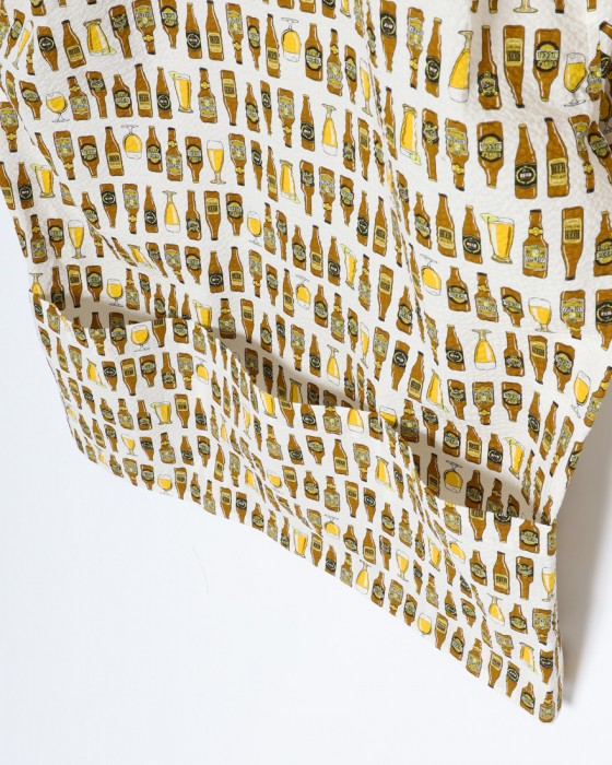 rin projectコットン サイクル 開襟シャツ【BEER/2279】14l