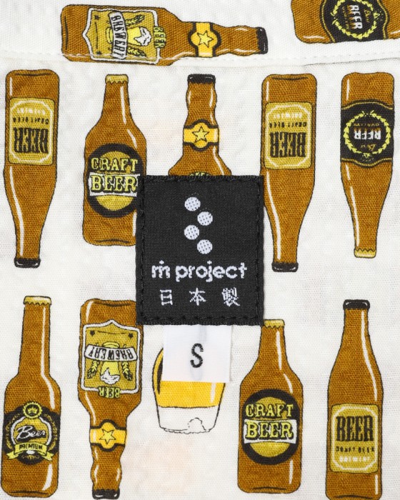 rin projectコットン サイクル 開襟シャツ【BEER/2279】16l