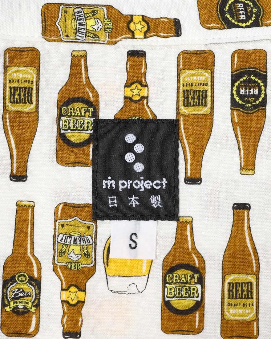 rin projectコットン サイクル 開襟シャツ【BEER/2279】16l