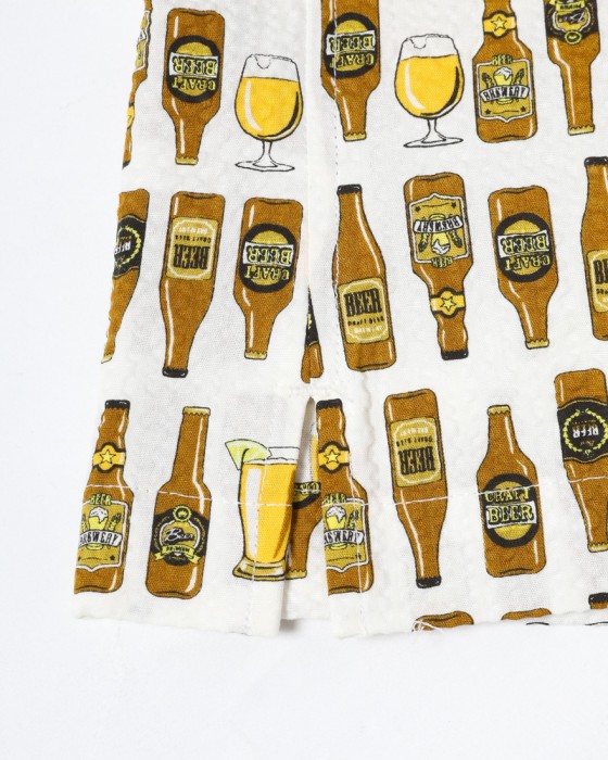 rin projectコットン サイクル 開襟シャツ【BEER/2279】18l