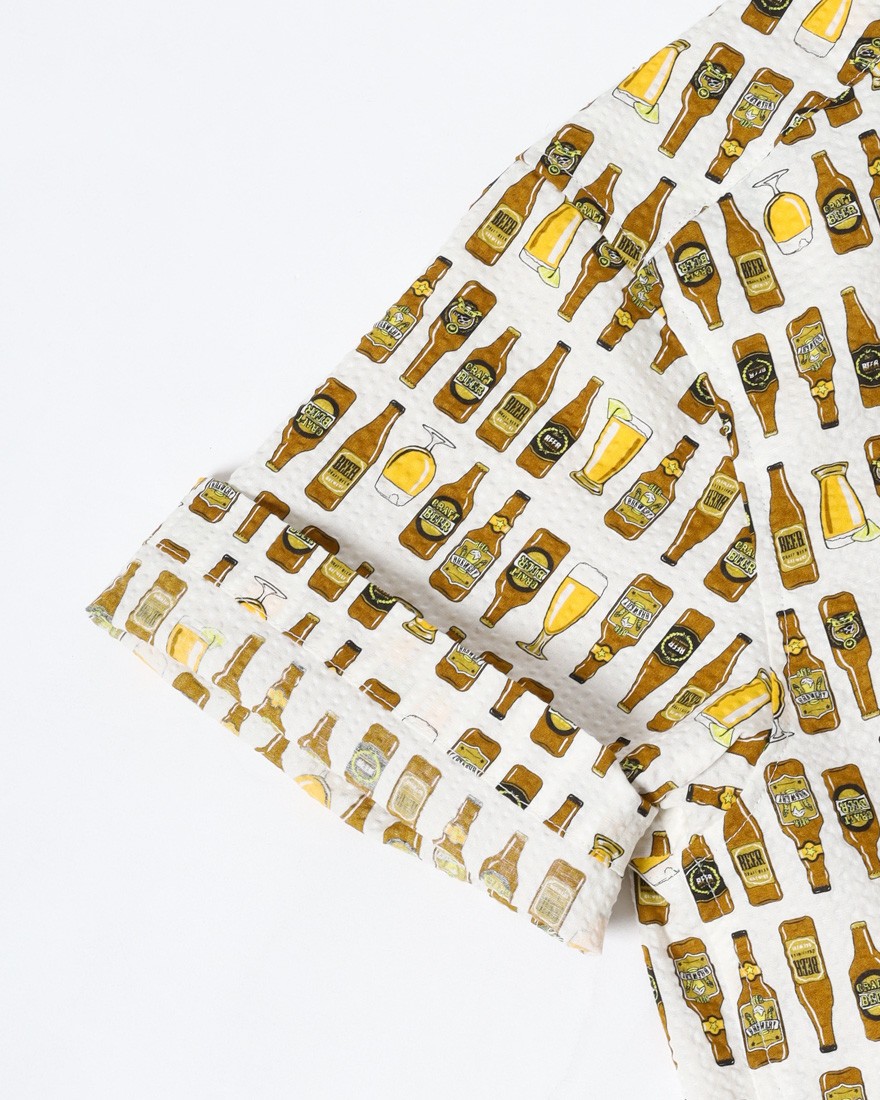 rin projectコットン サイクル 開襟シャツ【BEER/2279】20l