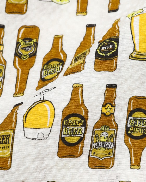 rin projectコットン サイクル 開襟シャツ【BEER/2279】21l