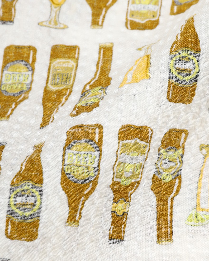 rin projectコットン サイクル 開襟シャツ【BEER/2279】22l