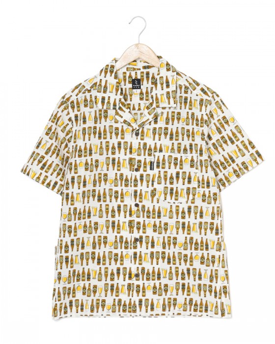 rin projectコットン サイクル 開襟シャツ【BEER/2279】c0