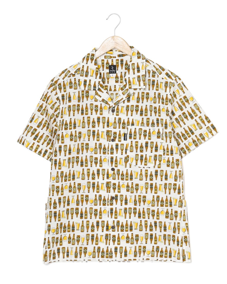 rin projectコットン サイクル 開襟シャツ【BEER/2279】c0