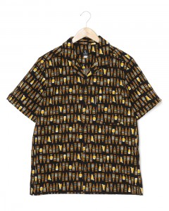 コットン サイクル 開襟シャツ【BEER/2279】