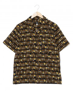 コットン サイクル 開襟シャツ【BEER/2279】