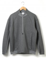 alk phenix(アルクフェニックス)エンボス加工ダンボールニットハーフジッププルオーバーシャツ