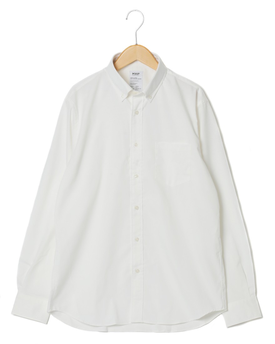 速乾ロングスリーブオックスフォードボタンダウンシャツ【FINE DRY