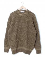 melple（メイプル）ローゲージクルーネックニット【Monterey Fishermans knit】