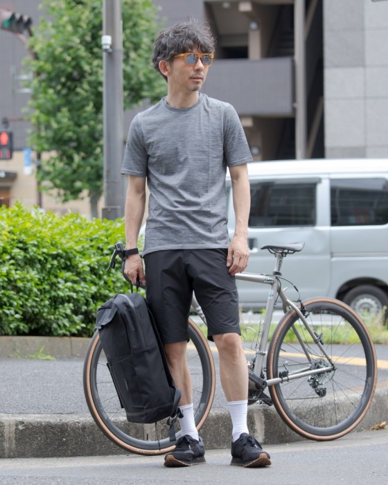 ＜東京ライフ＞ Isadore（イザドア） メリノウール×クールマックス・ライディングTeeシャツ【URBAN MERINO T-SHIRT】