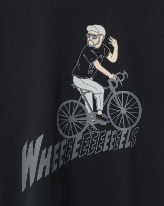 TOKYO WHEELS自転車大好きオジサンTee【WHEEEEEELS】01l