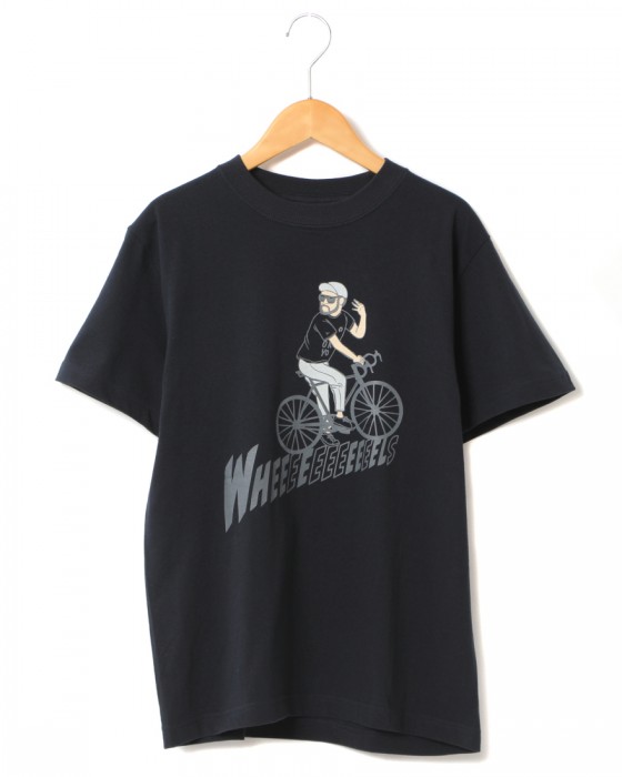 TOKYO WHEELS自転車大好きオジサンTee【WHEEEEEELS】c1