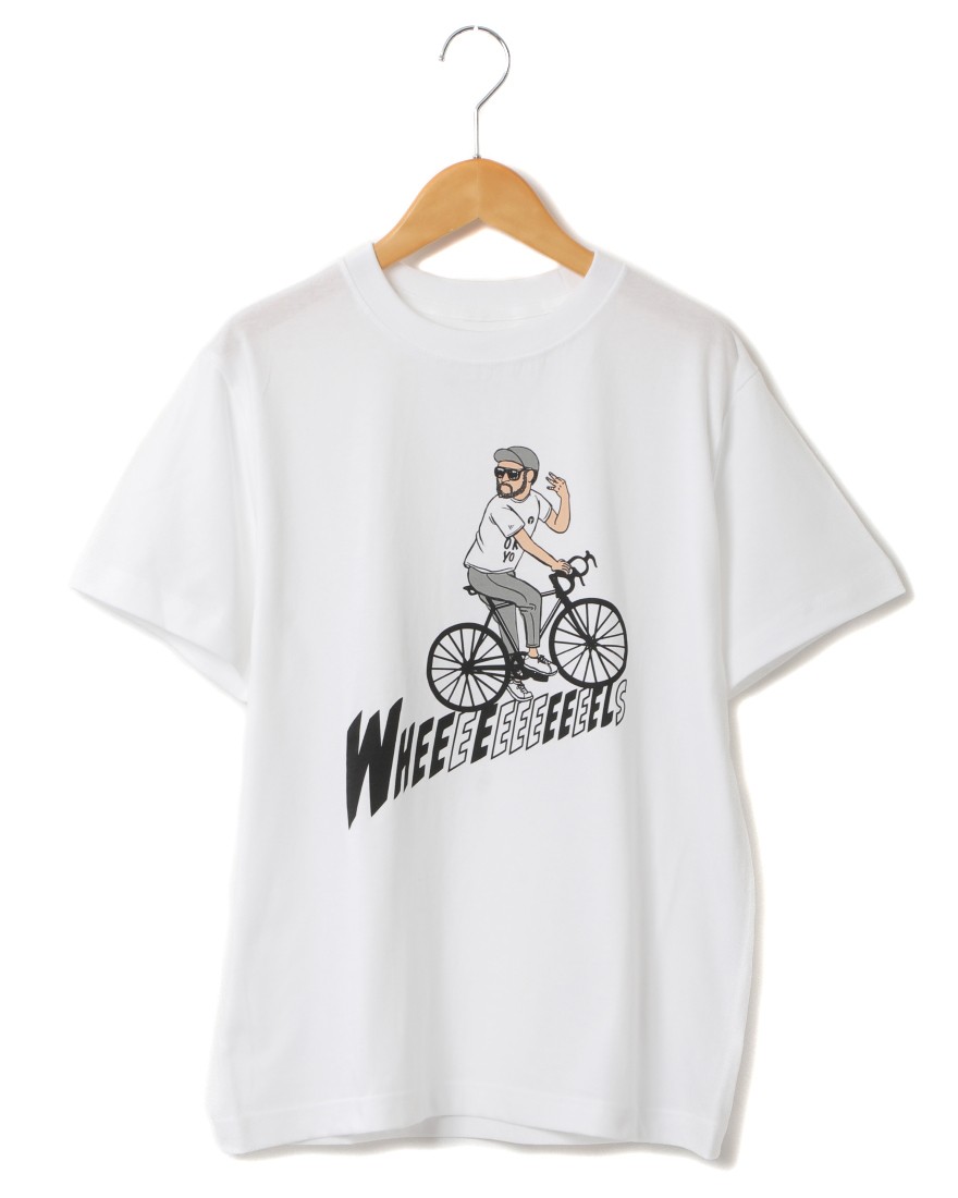 TOKYO WHEELS自転車大好きオジサンTee【WHEEEEEELS】c0