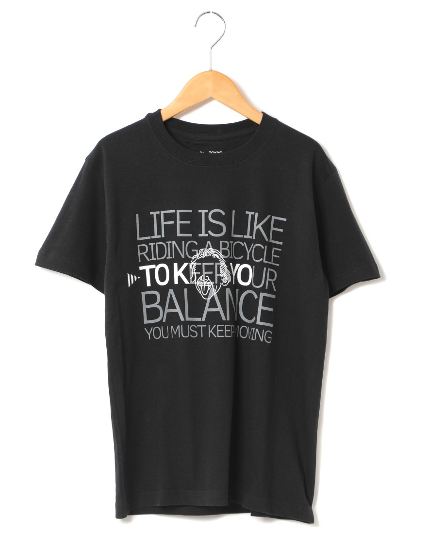 TOKYO WHEELS僕らのアインシュタインTee【LIFE IS LIKE RIDING A BICYCLE】c1