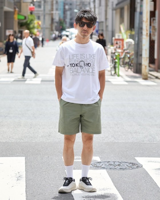 TOKYO WHEELS僕らのアインシュタインTee【LIFE IS LIKE RIDING A BICYCLE】ma