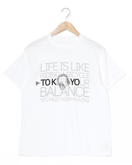 TOKYO WHEELS※ワケあり※僕らのアインシュタインTee【LIFE IS LIKE RIDING A BICYCLE】ma