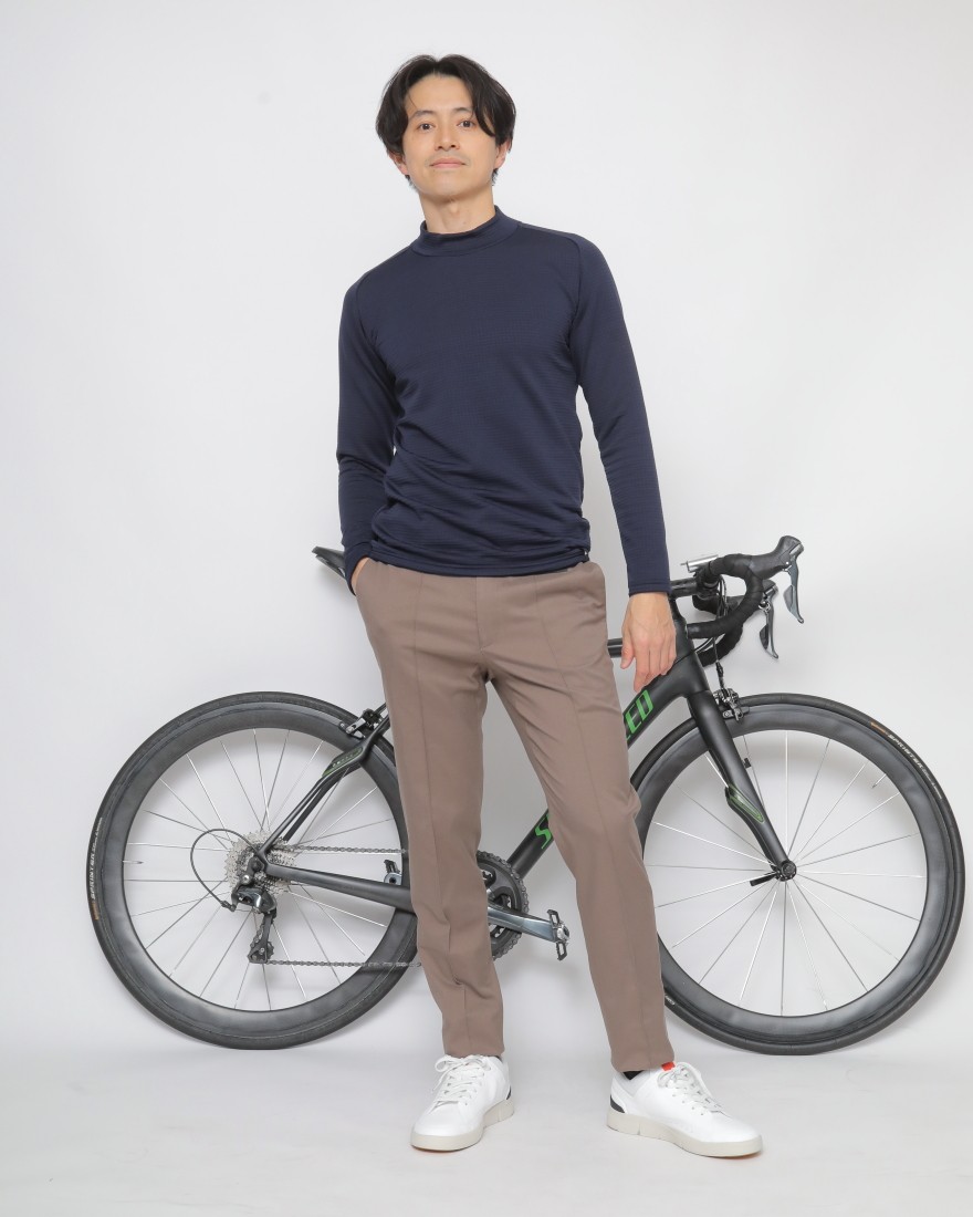 TOKYO WHEELSパワーグリッド モックネックロングスリーブTee【Danvers】ma