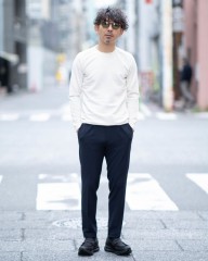 TOKYO WHEELSパワーグリッドインナー クルーネック【Acton/アクトン】mb_ma