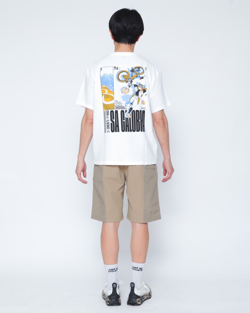 Cafe du Cyclisteユニセックス オーガニックコットン Tシャツ【COL SA CALOBRA/コル・サ・カロブラ】03l
