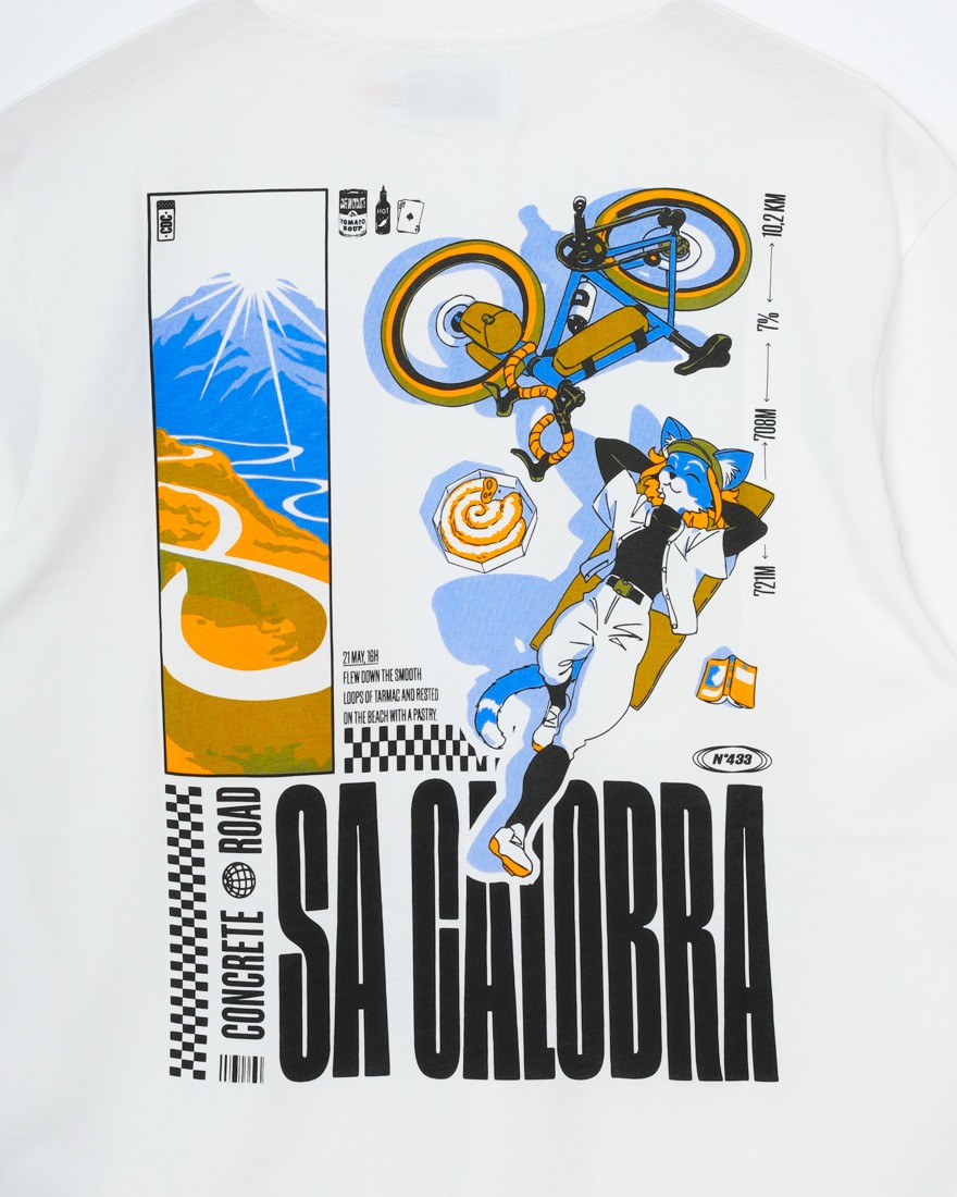 Cafe du Cyclisteユニセックス オーガニックコットン Tシャツ【COL SA CALOBRA/コル・サ・カロブラ】10l