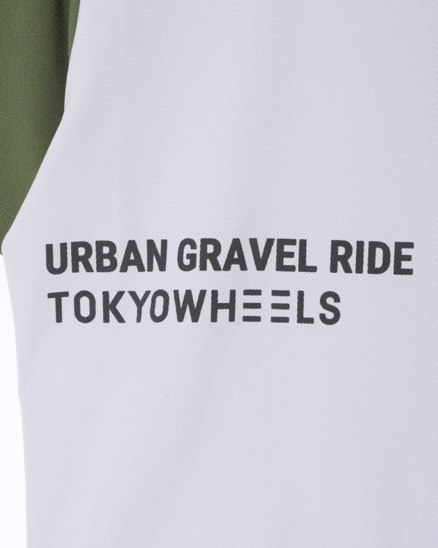 TOKYO WHEELSストレッチ切替メッシュTシャツ Urban Gravel Ride Series 【Carmel/カーメル】04l