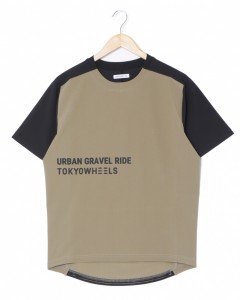 ストレッチ切替メッシュTシャツ Urban Gravel Ride Series【Carmel】