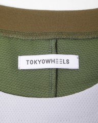 TOKYO WHEELSストレッチ切替メッシュTシャツ Urban Gravel Ride Series 【Carmel/カーメル】mb_10l