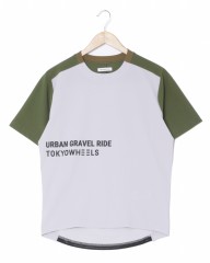 TOKYO WHEELSストレッチ切替メッシュTシャツ Urban Gravel Ride Series 【Carmel/カーメル】mb_c1