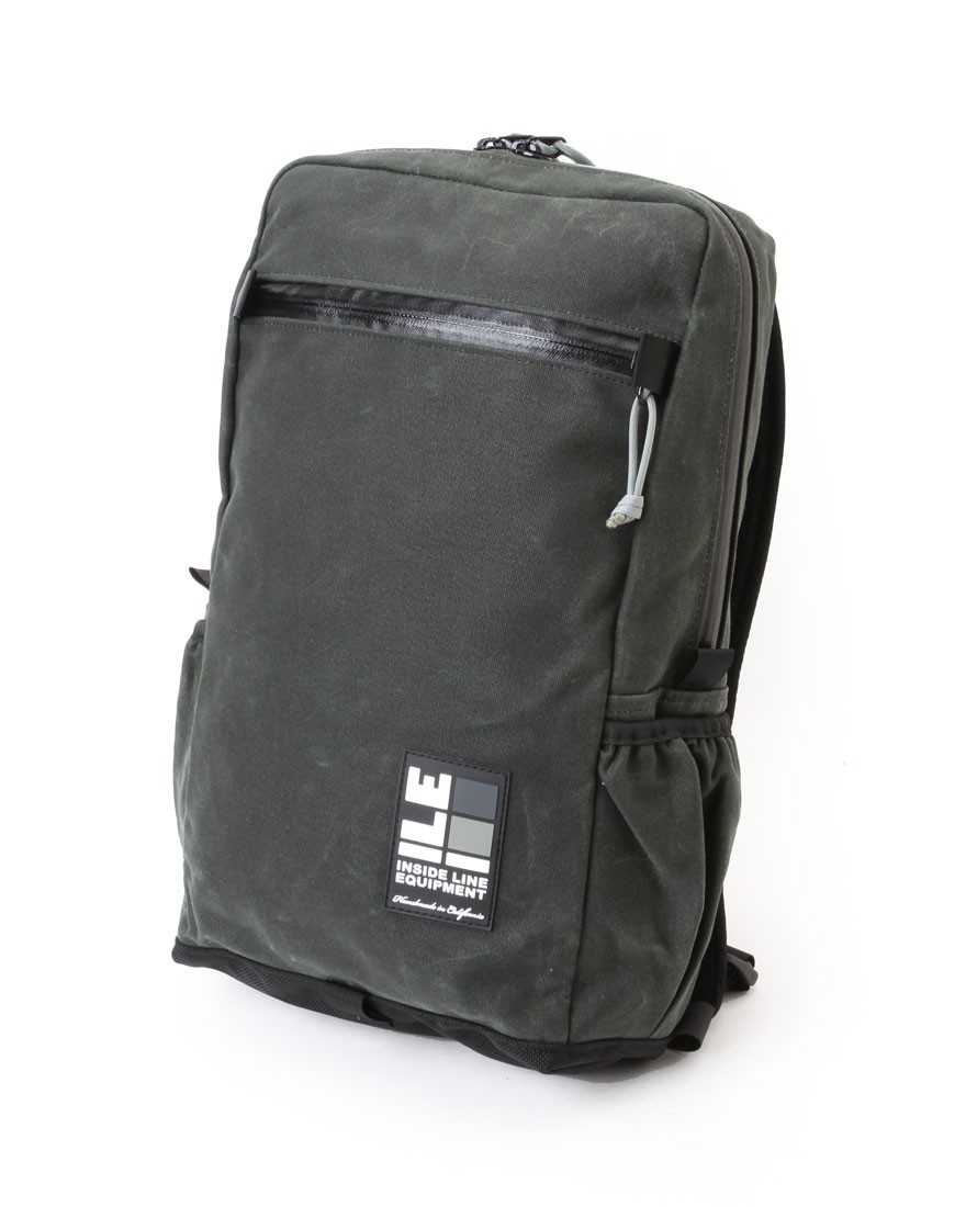 INSIDE LINE EQUIPMENT/ILEスクエアバックパック【Radius Mini/Waxd Canvas】c1