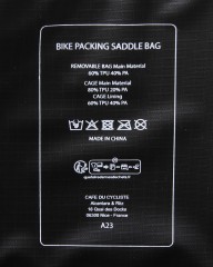 Cafe du Cycliste大型サドルバッグ【Bikepacking Saddle Bag 10L】mb_15l