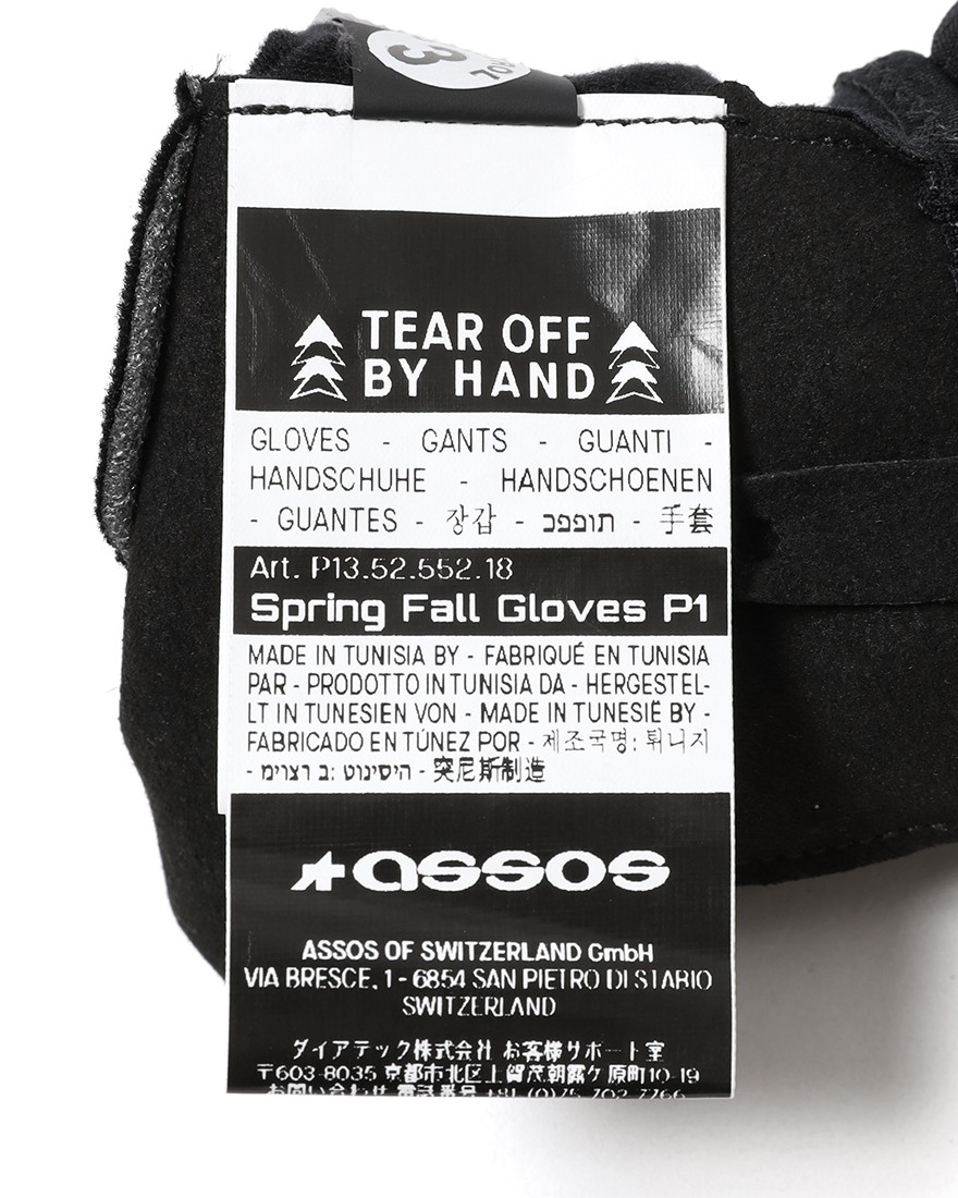 ASSOSスプリングフォールグローブ【SPRING FALL GLOVES P1】16l