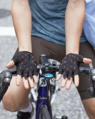 Peloton de Parisショートフィンガーグローブ【Fingerless Cycling Gloves】mb_20l