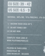Peloton de Parisメリノソックス【Classic Lightweight Merino Cycling Socks】mb_10l