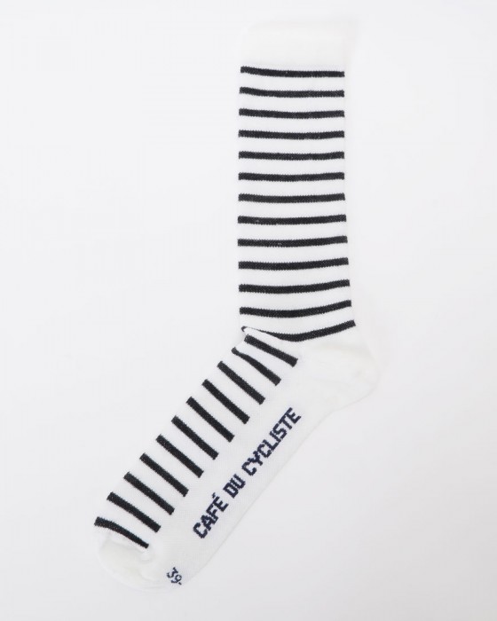Cafe du Cyclisteボーダーメリノソックス【BRETON SOCKS】01l