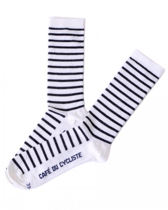 Cafe du Cyclisteボーダーメリノソックス【BRETON SOCKS】ma