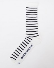 Cafe du Cyclisteボーダーメリノソックス【BRETON SOCKS】mb_01l