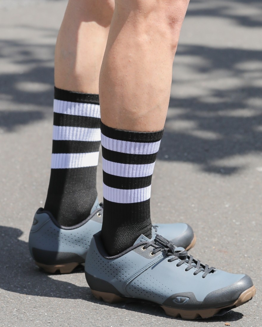 Cafe du Cyclisteボーダーサイクルソックス【Skate Socks】11l