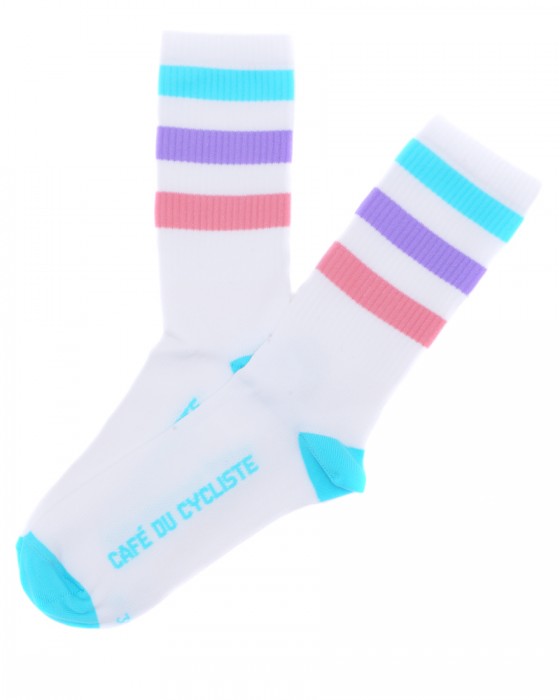 Cafe du Cyclisteボーダーサイクルソックス【Skate Socks】c5