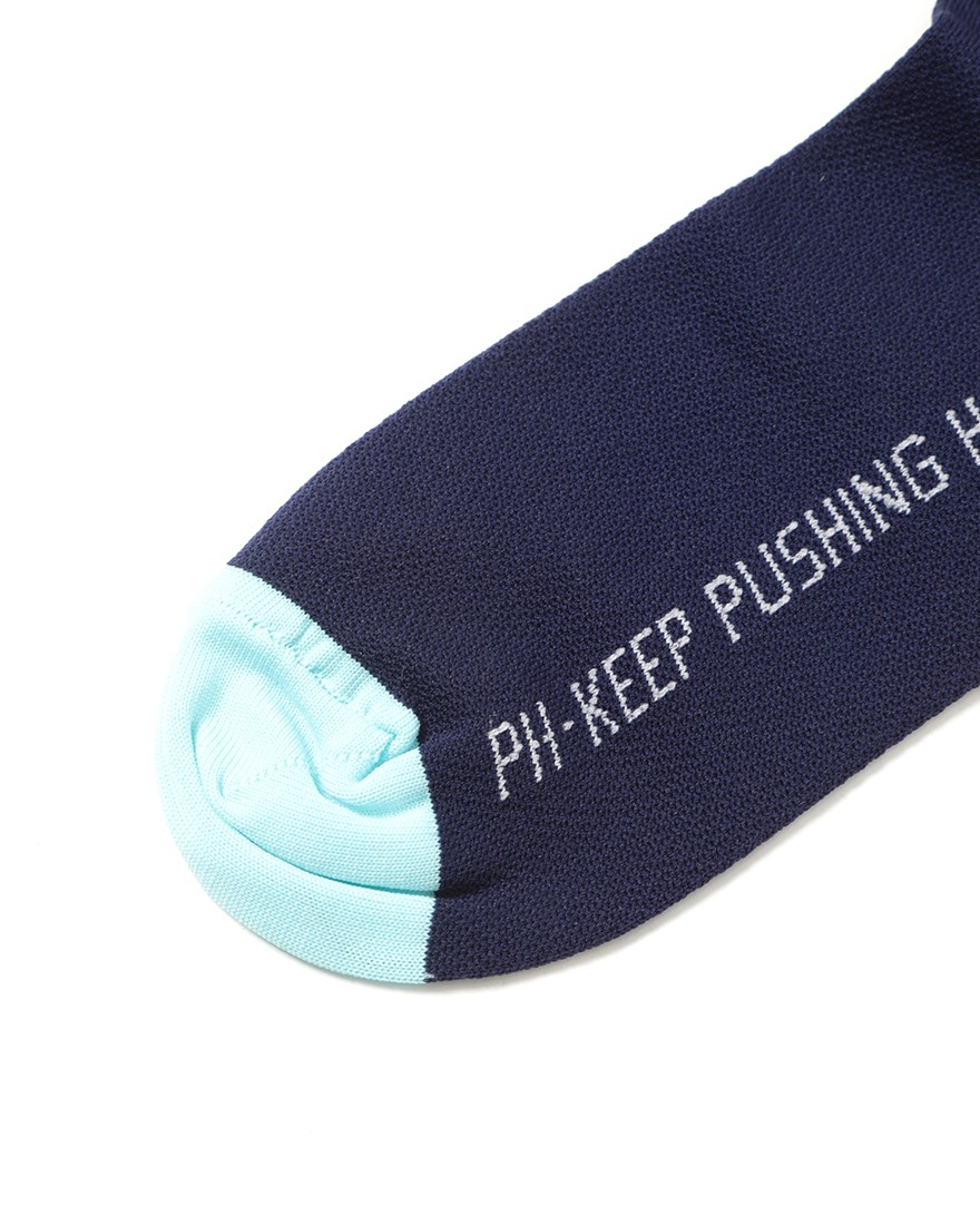 Push Hardサイクルソックス【BLADE STRIPES Blue】03l