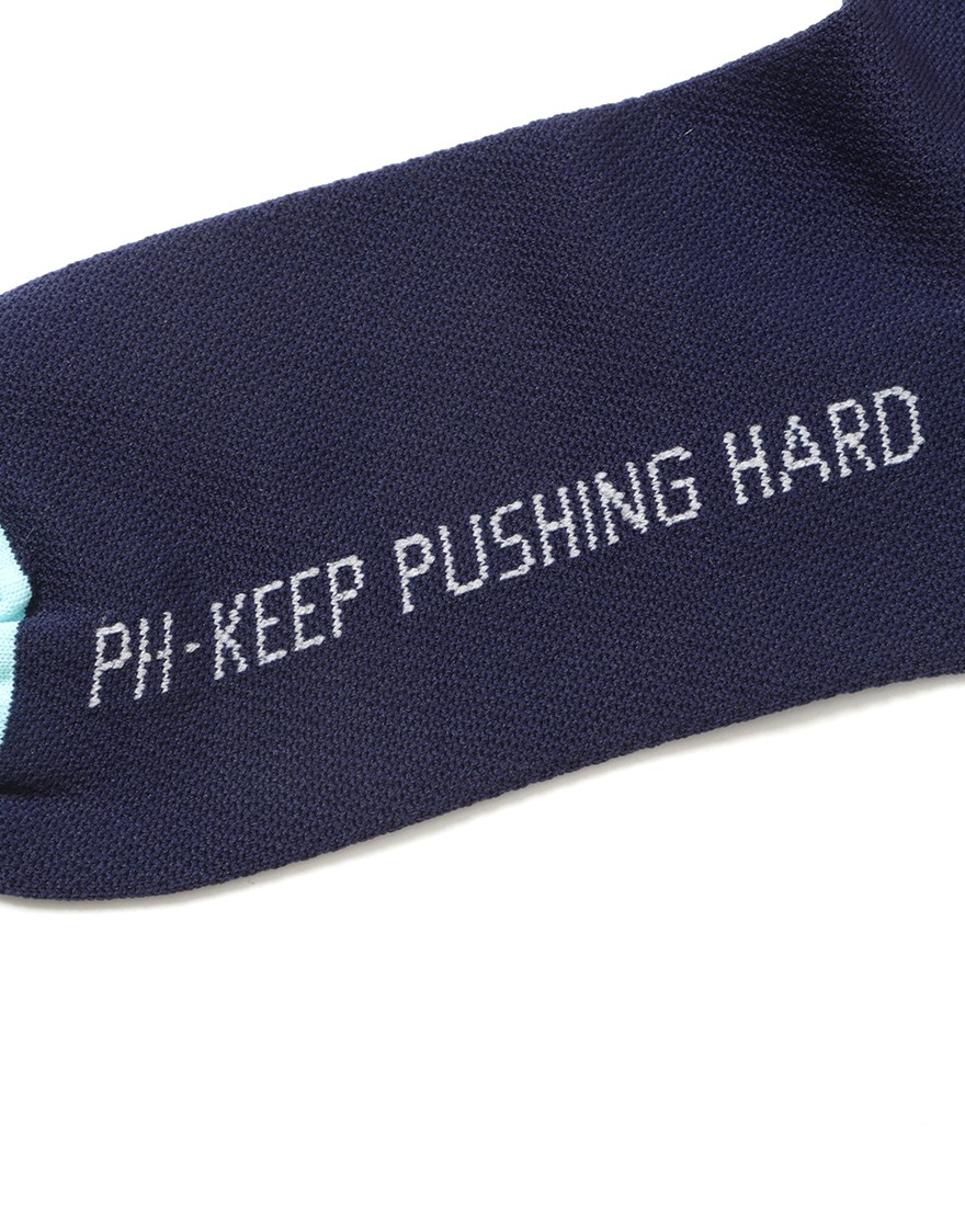 Push Hardサイクルソックス【BLADE STRIPES Blue】04l