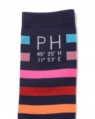 Push Hardサイクルソックス【BLADE STRIPES Blue】mb_06l