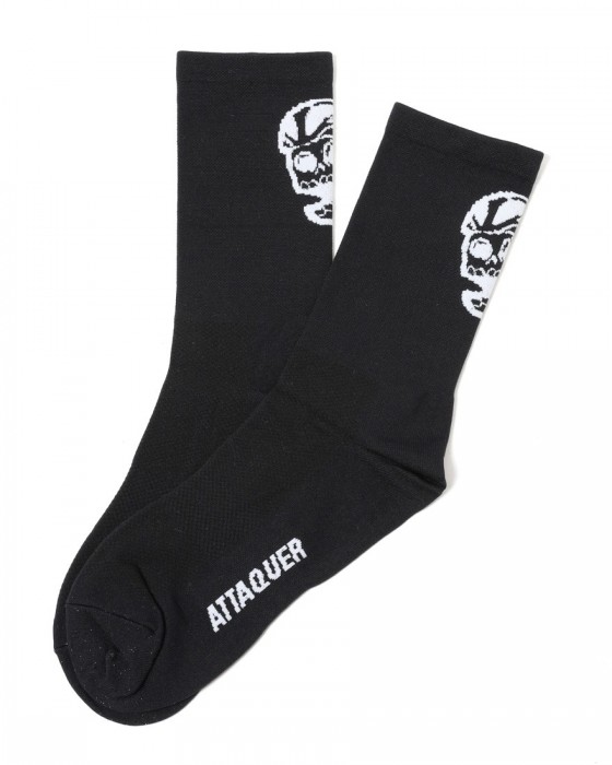 ATTAQUERサイクルソックス【Skull Logo Socks】ma