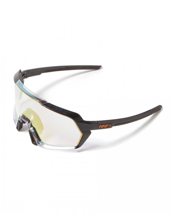 KORBIN - Gloss Metallic Black - Orange Flash Mirror