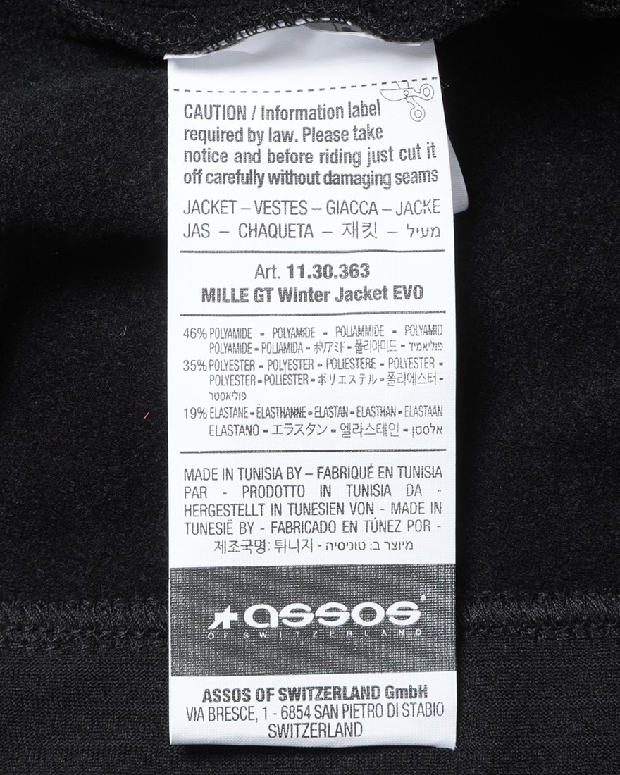 ウィンタージャケット【MILLE GT Winter Jacket EVO】|ASSOS ウィンタージャケット【MILLE GT Winter Jacket EVO】|ASSOS