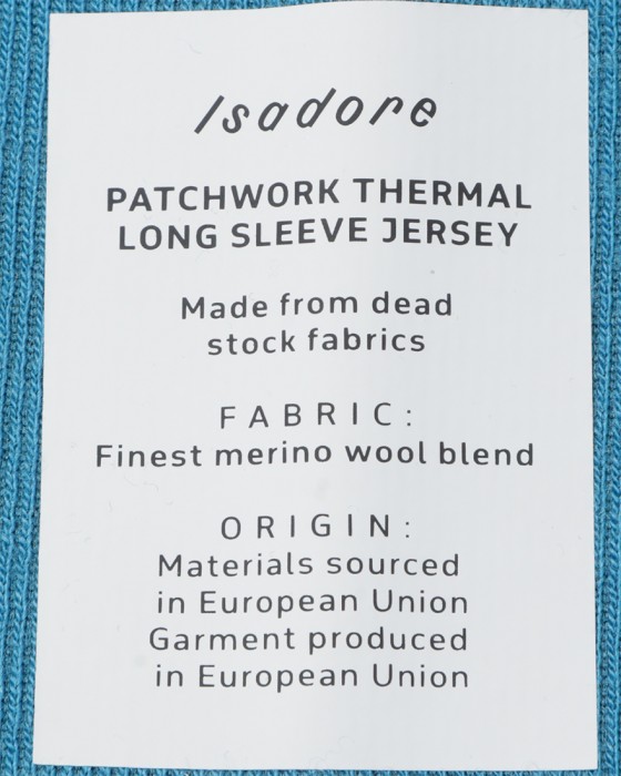 Isadoreロングスリーブジャージ【Patchwork Thermal Long Sleeve Jersey】20l