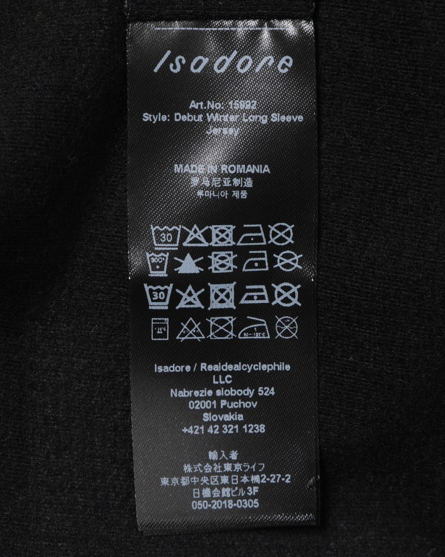 Isadoreロングスリーブジャージ【Debut Winter Long Sleeve Jersey】21l
