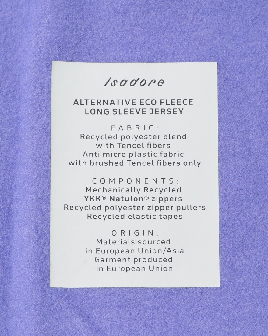 Isadoreレディースロングスリーブジャージ【Alternative Eco Fleece Long Sleeve Jersey】19l